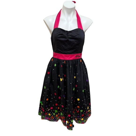 Disney Dress Shop Minnie Mouse Rock The Dots Dress dapper size medium tradwife - Picture 1 of 5